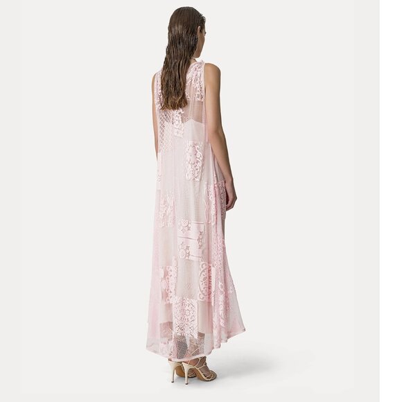 forte forte light pink dress in lace - Picture 3 of 11